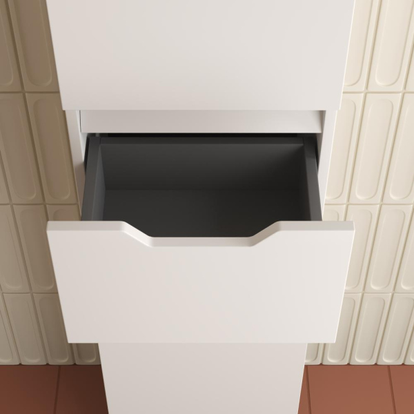 Пенал "Остин" 360 см напольный 1 ящик белый эмаль PLUS, ЛС-00002411