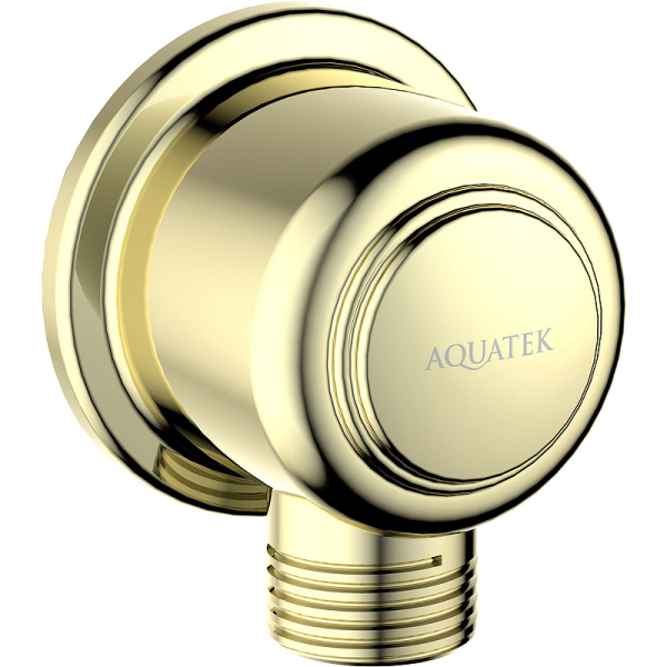Шланговое подключение Aquatek Классик AQ2461PG Полированное золото Шланговое подключение Aquatek Классик AQ2461PG Полированное золото