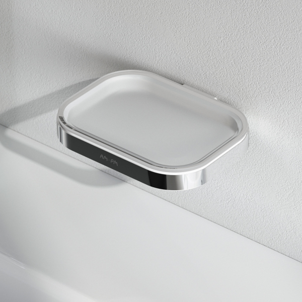 Стеклянная мыльница с держателем AM.PM Func, A8F34200