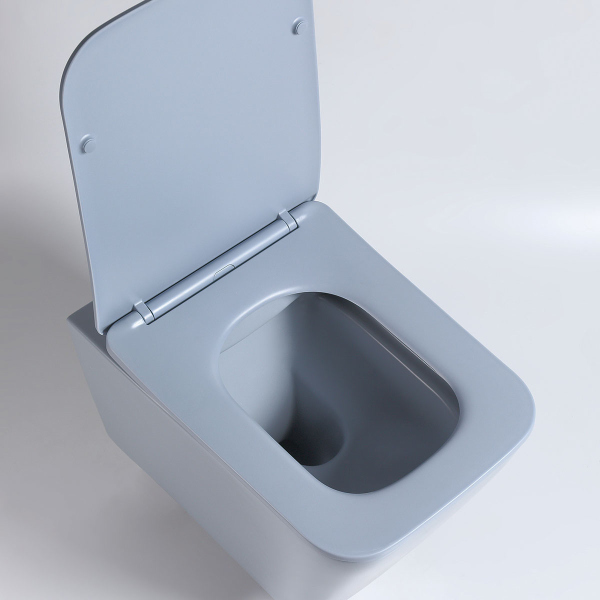 Унитаз подвесной Vincea Q-Line VT1-12MO безободковый, цвет океан мат., soft close сиденье