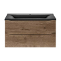 Тумба с раковиной Vincea Mia 900 подвесная, 2 выкатных ящика soft close, V.Oak, VMC-2MA900VO+VCB-3M900W
