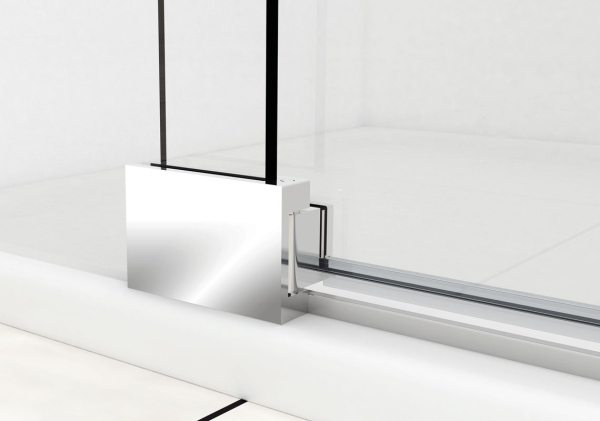 Душевая дверь Extra VDP-1E1112CL, 1100/1200, хром, стекло прозрачное