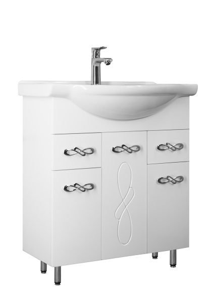 Тумба без раковины Style Line "Венеция 75" (2 ящ.)Байкал 75, ЛС-00002282