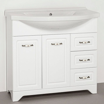 Тумба для комплекта Style Line Олеандр-2 100 Люкс, белая