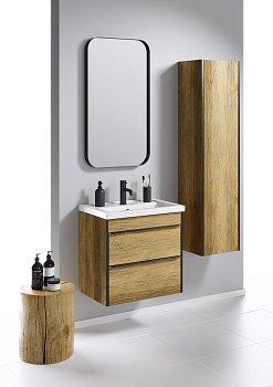 Зеркало AQWELLA 50*90 см, цвет чёрный, RM0205BLK