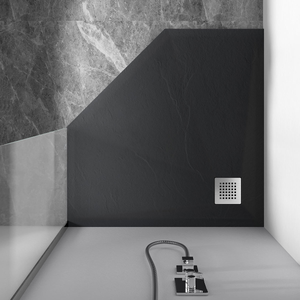 Поддон для душа Vincea из искусственного камня VST-4SP1010A, 1000*1000*25, антрацит