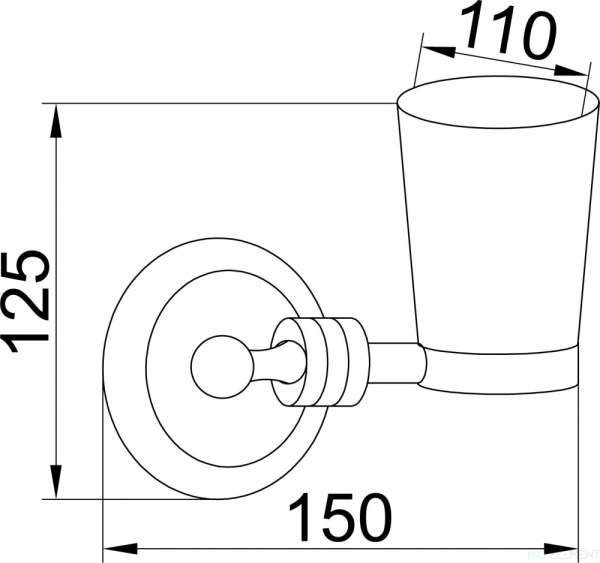 Стакан Boheme Hermitage Gold 10353