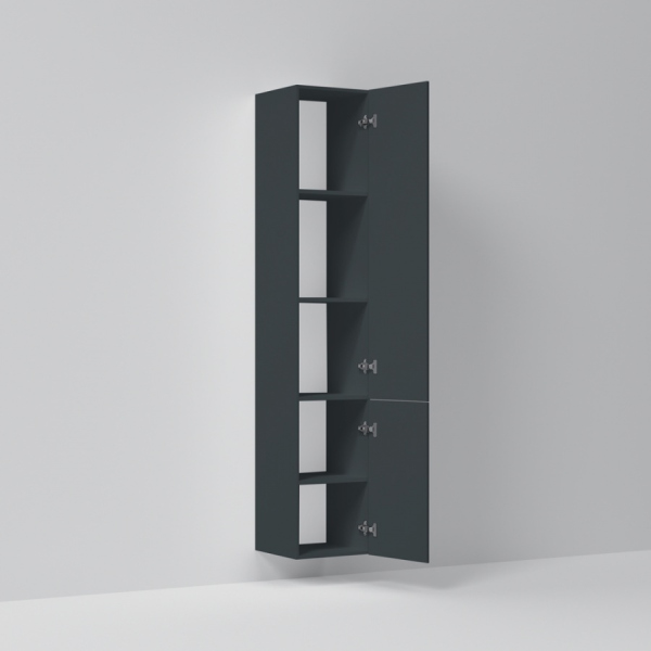 Шкаф-пенал подвесной, правый, 30 см, графит матовый AM.PM Gem, M90CHR0306GM