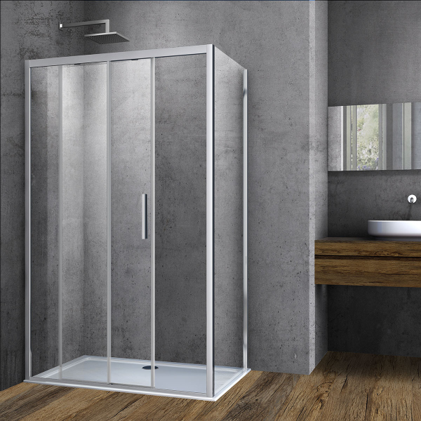 Душевой уголок Vincea Soft VSR-3SO9016CL, 1600*900, хром, стекло прозрачное