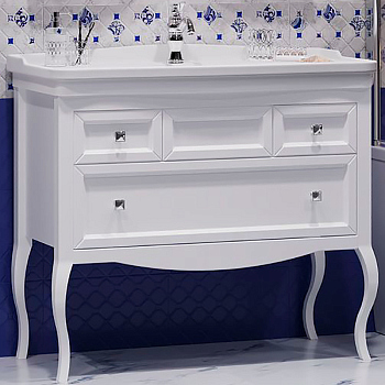 Тумба без раковины Opadiris Валери 105 00-00006751 Белая матовая