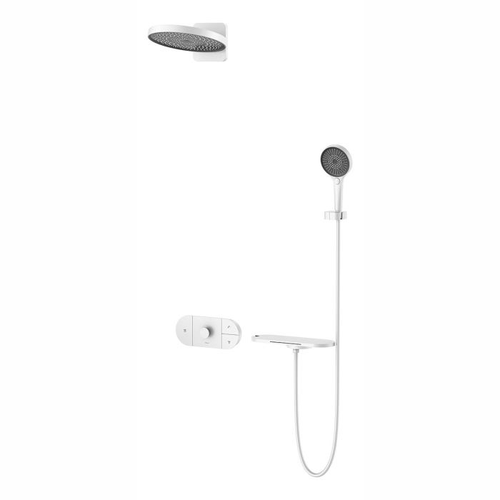 Душевой комплект Vincea Futura VSFW-2F12TMW термостатический встраиваемый, 3 режима, белый матовый