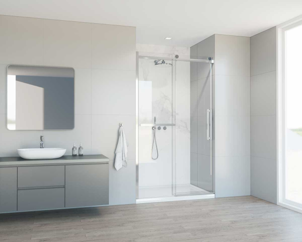 Душевая дверь Vincea Como Soft VDS-1CS110CL, 1100, хром, стекло прозрачное