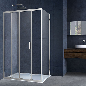 Душевой уголок Vincea Alpha VSR-3AL8013CL, 1300*800, хром, стекло прозрачное