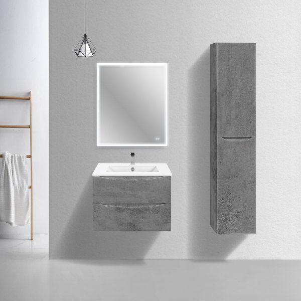 Тумба без раковины Vincea Mia Slim 700 подвесная, Beton, VMC-2MC700S1BT