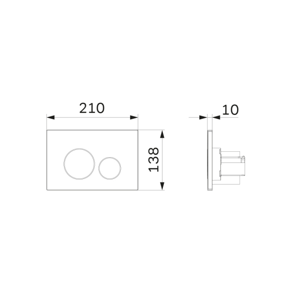 Клавиша для инсталляции AM.PM Pro L, I049031