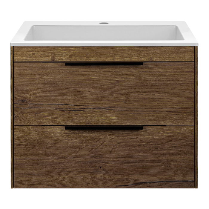 Тумба без раковины Vincea Chiara 2D 600 подвесная, T.Oak, VMC-2C2600TO