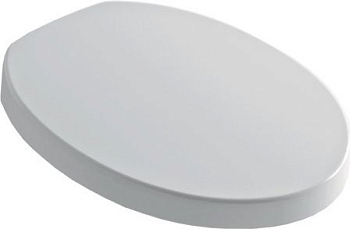 Крышка-сиденье Kerasan Cento 358801 белая, с микролифтом, петли хром