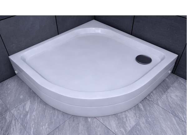 Душевой поддон акриловый Aquatek DPA-0000007 80*80*15 см, 1/4 круга R50