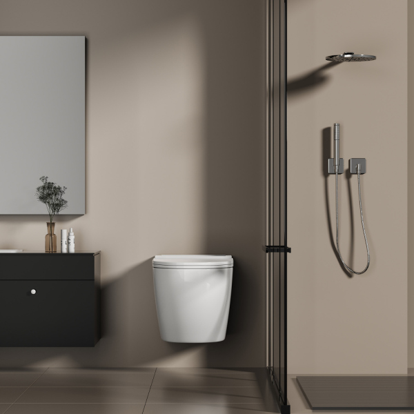 Унитаз ABBER Bequem AC1126P подвесной белый с импульсным смывом