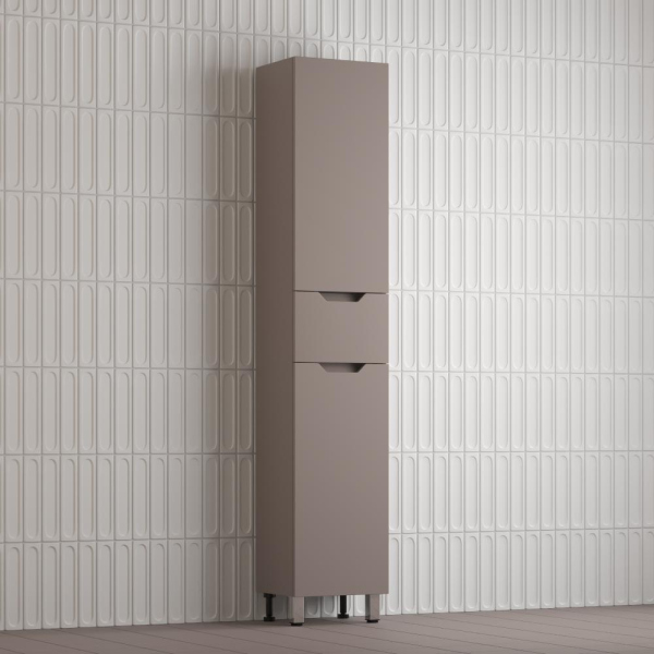 Пенал "Остин" 360 см напольный 1 ящик тауп темный эмаль PLUS, ЛС-00002414