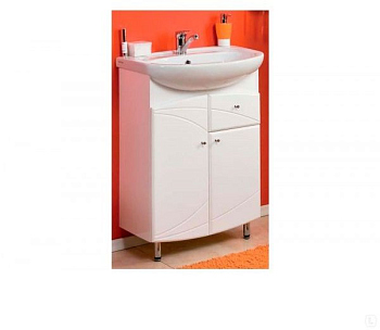 Тумба под раковину Акватон Пинта М 1A123101PT01R правая, цвет Белый