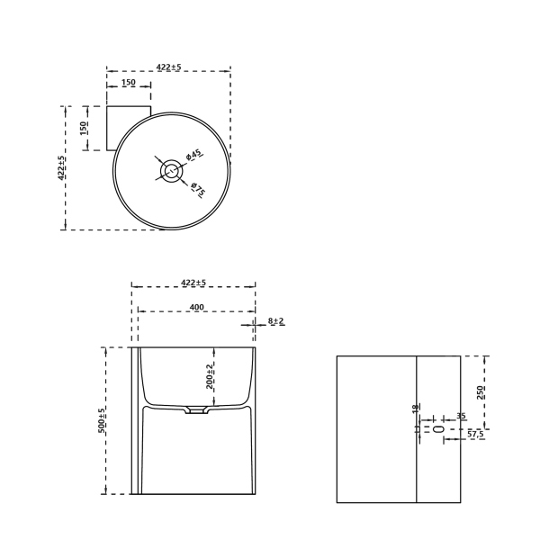 Раковина подвесная прозрачная угловая ABBER Kristall AT2705Emerald зеленая