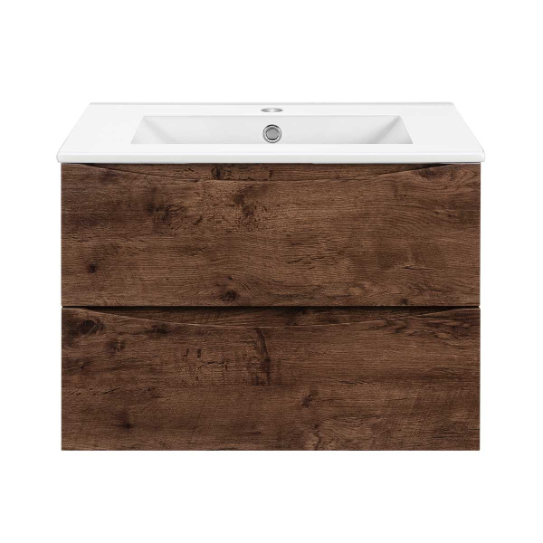 Тумба без раковины Vincea Mia Slim 600 подвесная, R.Wood, VMC-2MC600S1RW