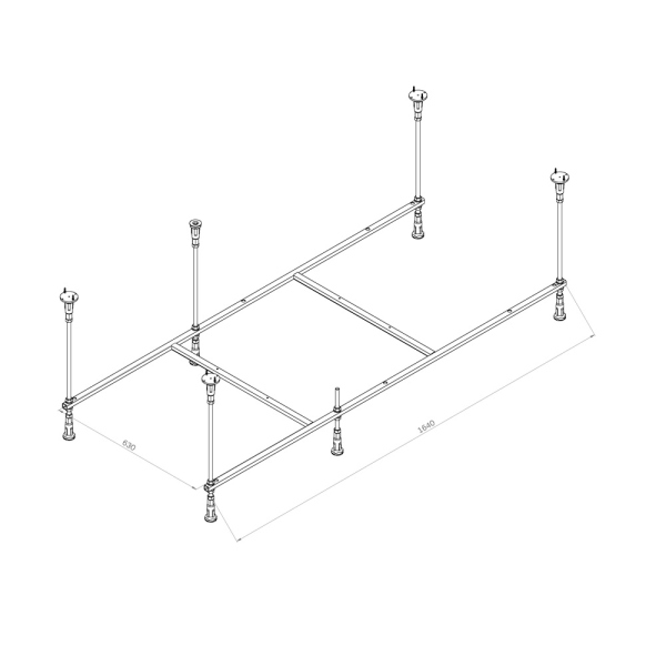 Каркас для ванны AM.PM Func, W84A-170-075W-R Каркас для ванны AM.PM Func, W84A-170-075W-R