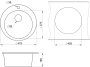 Кухонная мойка GRANULA (4801, АРКТИК)