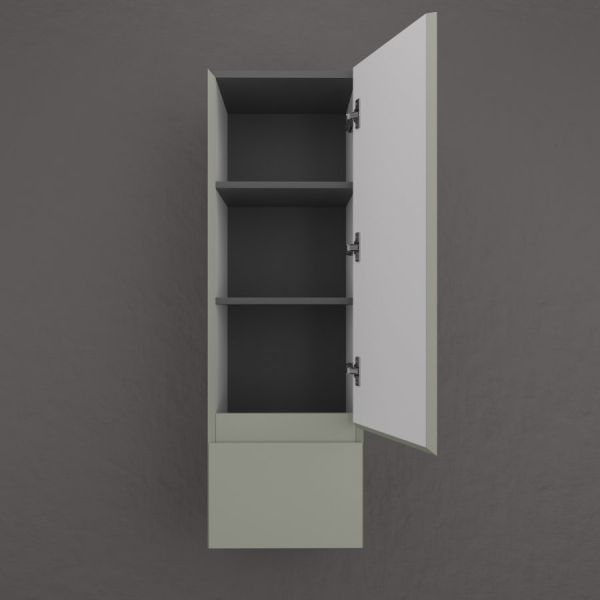 Пенал подвесной "Манхэттен" 36, ЭМАЛЬ 1 ящик PLUS олива, ЛС-00002382