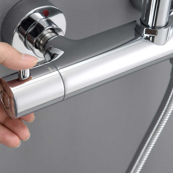 Душевая стойка Vincea Esse VSFS-1E1TCH термостатическая, хром