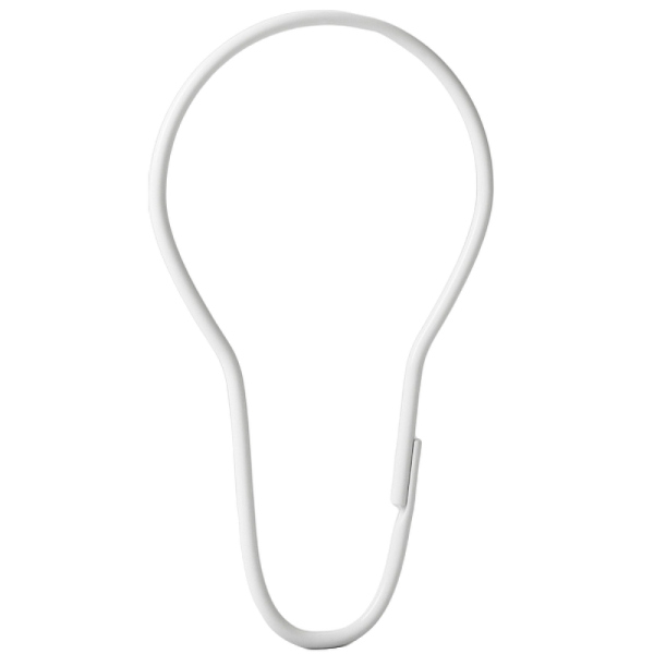 Набор колец  для шторы в ванную комнату Iddis, белый (RINMWT0i15)