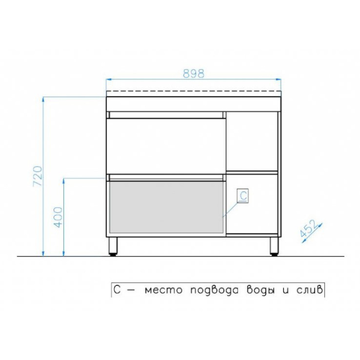 Тумба для комплекта Style Line Берлин 90 соната