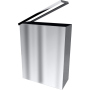 HOTEL Квадратная мусорная корзина, 155x355x46, мат