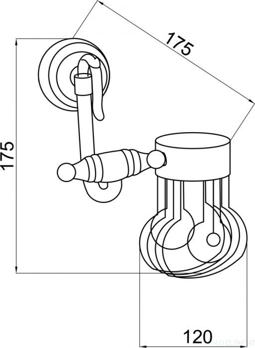 Держатель освежителя воздуха Boheme Medici 10620