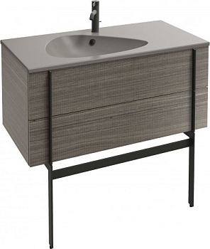 Тумба под раковину Jacob Delafon Nouvelle Vague 100 EB3032-E73 подвесная Фактурный дуб