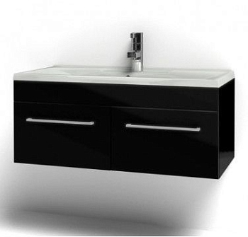 Тумба под раковину Акватон Мадрид 1A128001MA950 цвет Черный