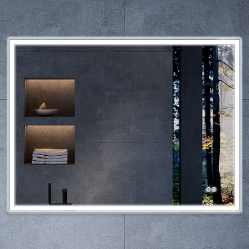 Зеркало Vincea LED VLM-3VN100-2 1000х800 c сенсорным выключателем и диммером, антизапотевание