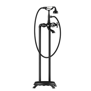 Смеситель напольный для ванны и душа Timo Nelson (1900/03Y-CR) черный