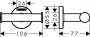 Крючок Hansgrohe Logis Universal 41725000