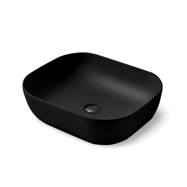 Раковина керамическая Vincea VBS-101MB, 500*400*140, накладная, цвет матовый черный
