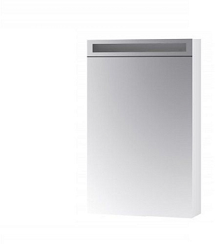 Зеркальный шкаф с подсветкой Dreja Max 69110 левосторонний белый