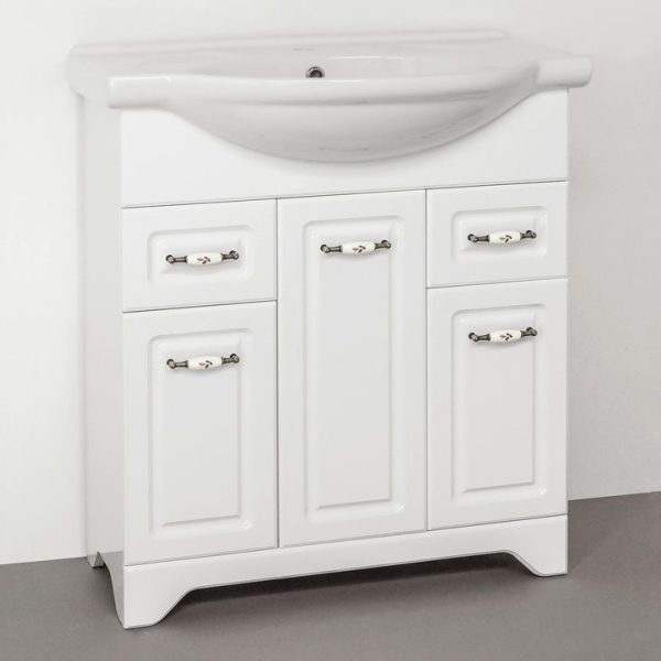 Тумба для комплекта Style Line Олеандр-2 75 Люкс, белая