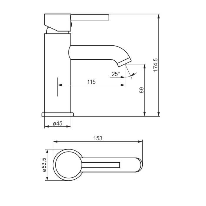 Смесители для раковины Damixa Scandinavian Pure, 360210000