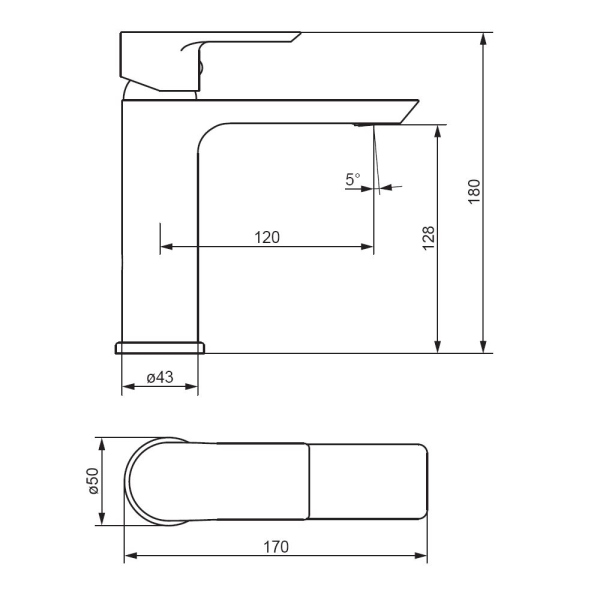 Смеситель для раковины Damixa Apollo, 470210300