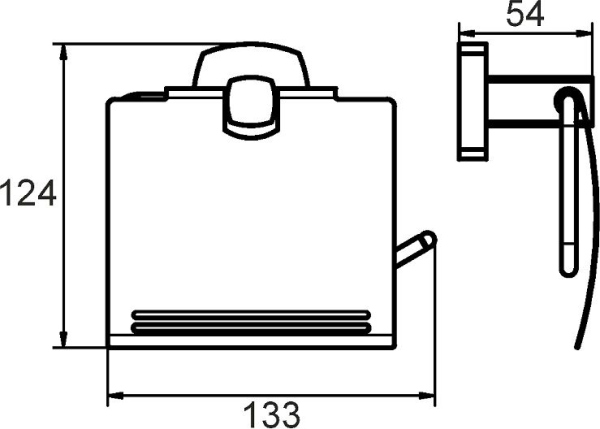 Держатель туалетной бумаги Milardo Volga VOLSMC0M43