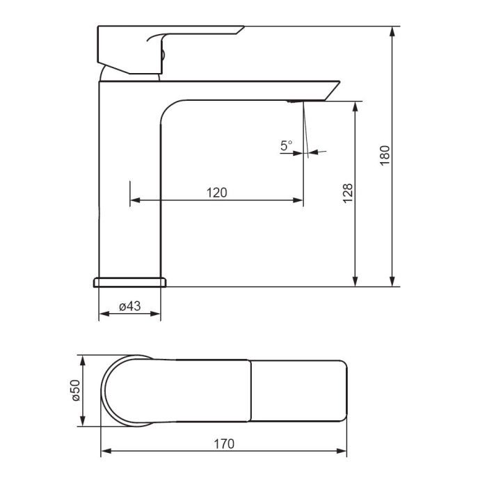 Смеситель для раковины Damixa Apollo, 470210300