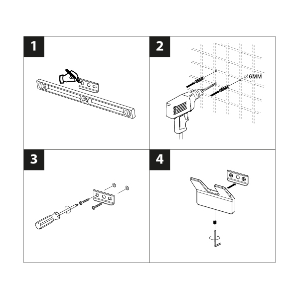 Крючок двойной Lemark SMOOTH LINE для полотенец и халатов, чёрный матовый (9712005)