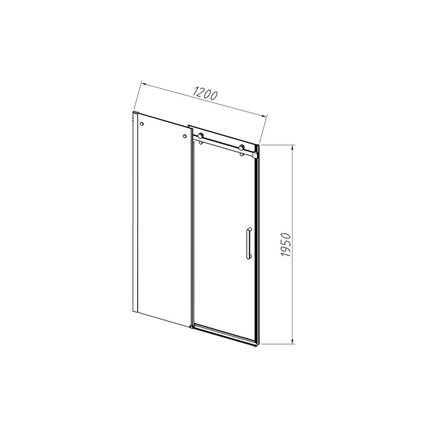 Душевая дверь Vincea Como-N VDS-4CN120CLB, 1200, черный, стекло прозрачное Душевая дверь Vincea Como-N VDS-4CN120CLB, 1200, черный, стекло прозрачное