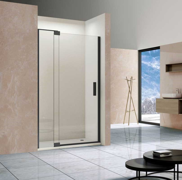 Душевая дверь Vincea Extra VDP-1E1112CLB, 1100/1200, черный, стекло прозрачное